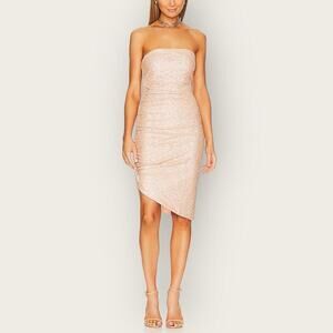 NWOT | Susana Monaco | Sequin Tube Dress | Nude | PTP 13.5 inch | XS